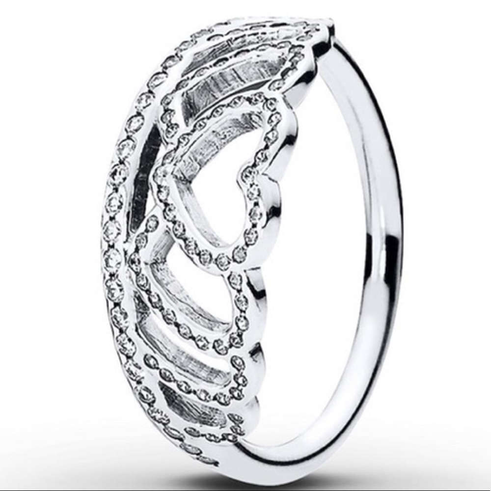 pandora tiara hearts ring